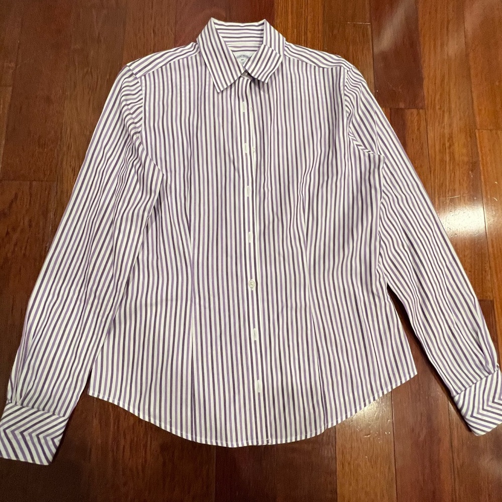 Brooks Brother Petite Striped office shirt XS
